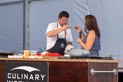 Chefs tasting toast at culinary institute of Charleston