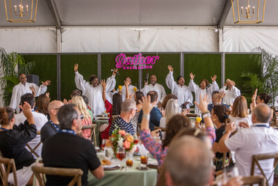 A Gospel Choir performing at Gather Charleston